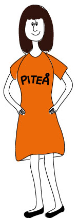 Kvinna som flyttar till Piteå