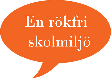 Pratbubbla med länk till handlingsplan för en rökfri skolmiljö Pratbubbla med länk till handlingsplan för en rökfri skolmiljö