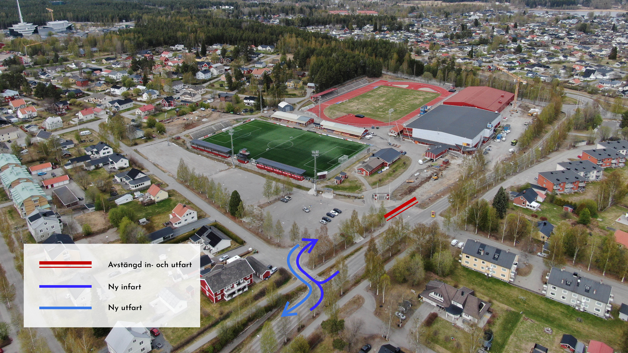 Karta LFArena området