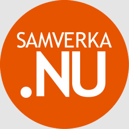 rund logotyp med texten samverka.nu