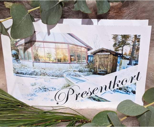 Presentkort Presentkortsbildens framsida Piteå Handel och trädgård Julklappserbjudande 2024