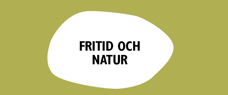 färgplatta med text till ingångsområdet fritid och natur