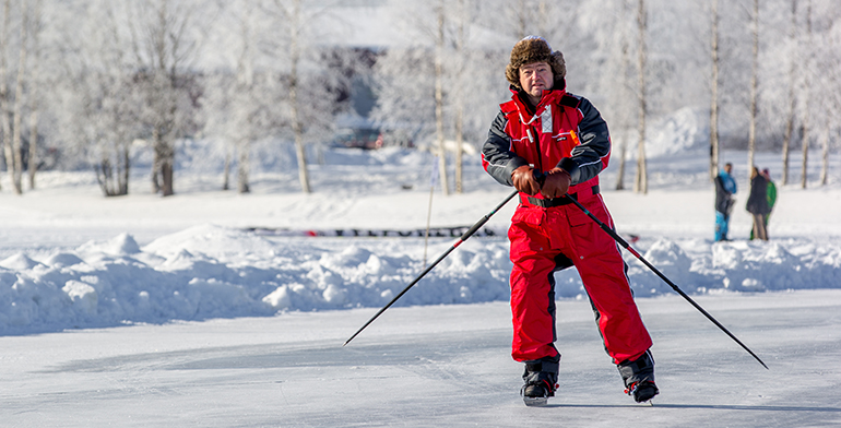 Skridsko på isen