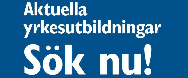 Sök en yrkesutbildning