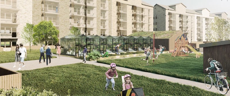 BD Fastigheter planerar för cirka 130 bostäder i delområde A.