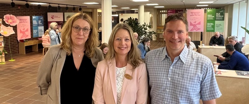 Stolta representanter från Strömbacka och Grans: Monika Blomberg, Annika Niklasson och Per Boman.
