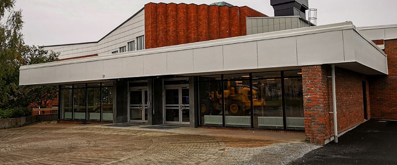 Originalentrén till Christinasalen  är huvudentré till Christina Kultur