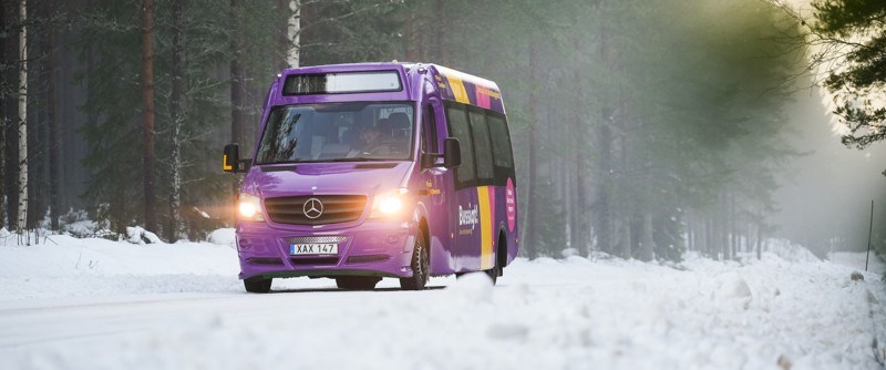 Bussigt startar 15 december. Resan bokas i appen Bussigt Piteå.