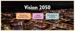 Vision 2050 ska peka ut riktningen för Piteås fortsatta utveckling.