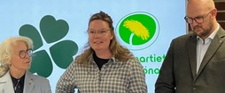 Agnetha Eriksson (S), Kristin Lundström (C) och Anton Li Nilsson (C)