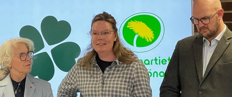 Agnetha Eriksson (S), Kristin Lundström (C) och Anton Li Nilsson (C)
