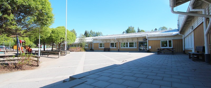 Vy över Backeskolan