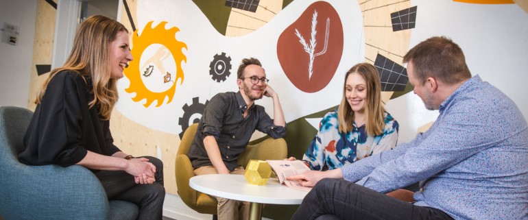 Workshop på GoBusiness - en inkubator med fokus på kulturella och kreativa näringar.