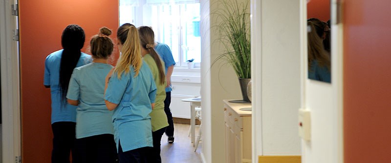 Flera kollegor gästade invigningen för att se de nyrenoverade lokalerna.