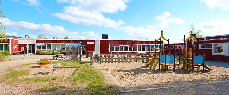 Vy över Björklunda förskola
