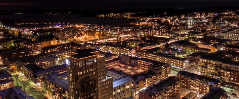 Piteå by night.