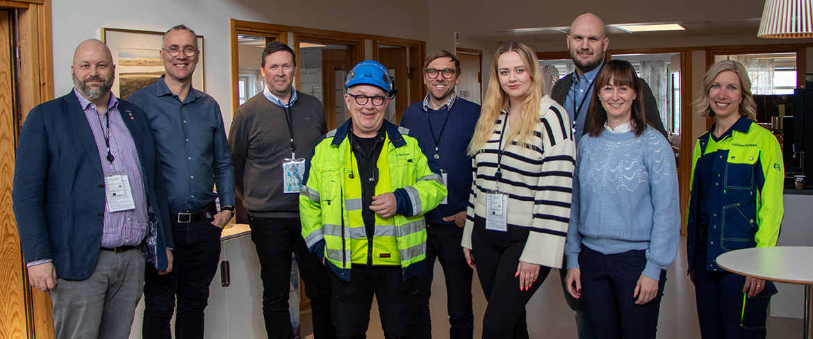 Deltagare på företagsbesöket hos Smurfit Kappa Piteå