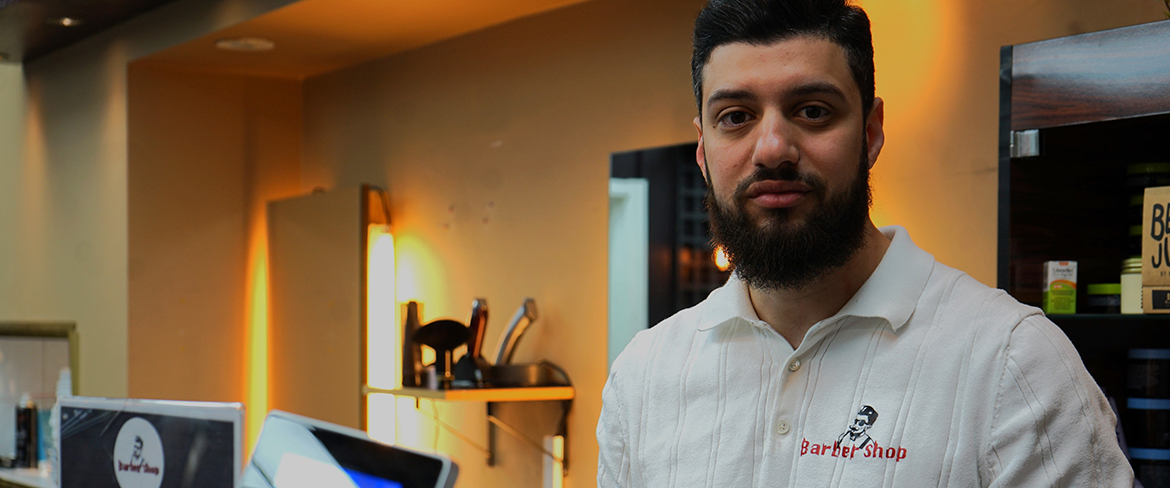 Abdulla Jamal, ägare av Barbershop