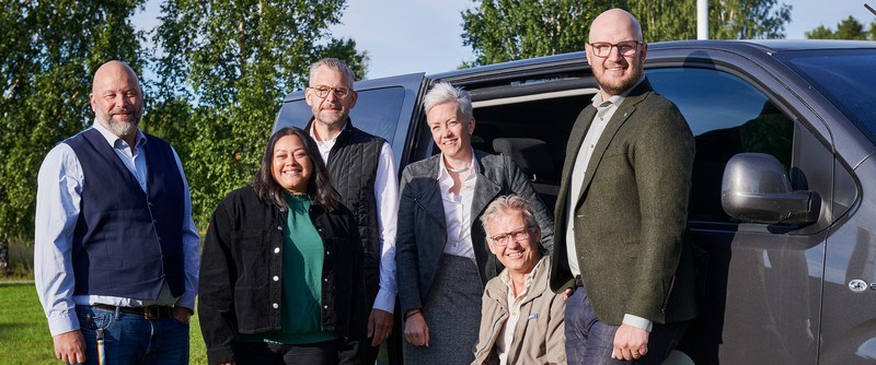 Redo för Piteå Business Talks: Patric Lundström, Hannah Degerman, Mikael Salomonsson, Sara Holm, Simon Dahlberg och Anton Li Nilsson. 