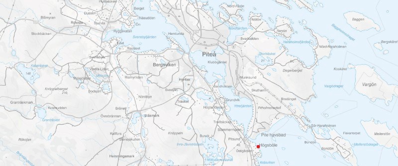 Karta med markerat planområde