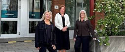 Katarina Johansson, Jennie Lehtipalo och Marie Lindgren Berglund ser fram emot att Piteå Visitor Center öppnar i höst.