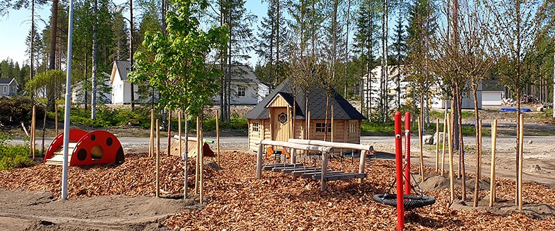 Utemiljön är indelad i trygga-, vidlyftiga- och vilda zonen.