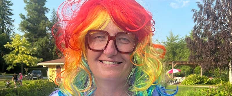 Linda Danielsson visade på rik färgprakt.