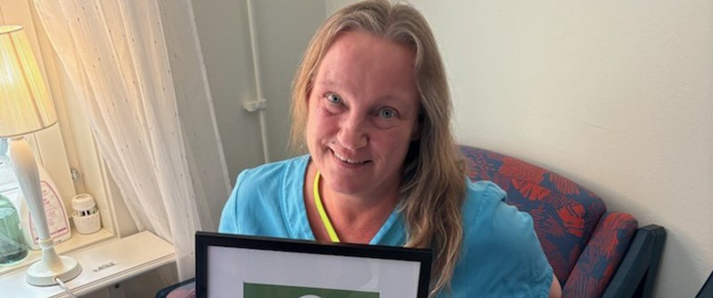 Susanne Lindbäck blev glatt överraskad av utmärkelsen.