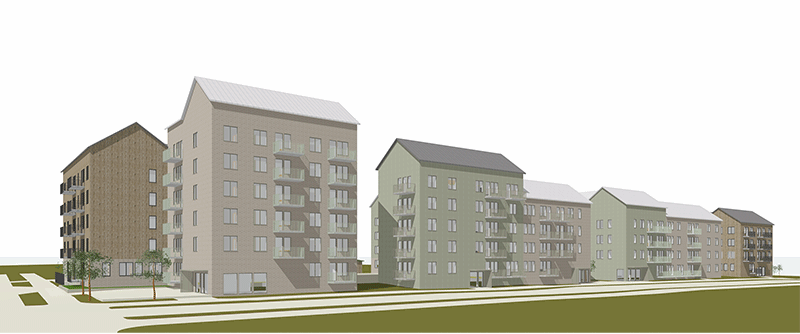 Ett nytt centrumnära bostadsområde är en del av det pågående Christinaprojektet.