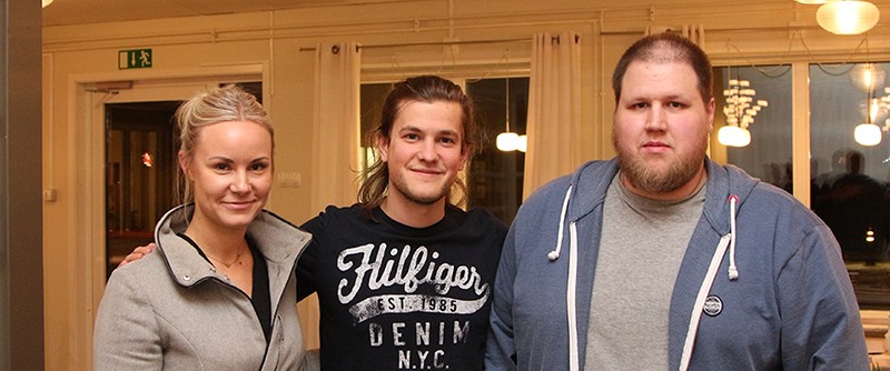 Emelie Berglund, Emil Öhlin och Johannes Holmström
