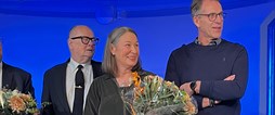 Förvaltningschef Jenny Axelsson tog igår emot priset under seminariet Professionell idrott på Nalen i Stockholm.