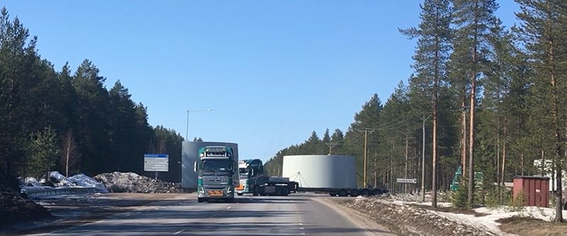 Stora, breda och tunga vindkrafttransporter kommer under vindkraftsetableringen att trafikera vägnätet i Piteå kommun.