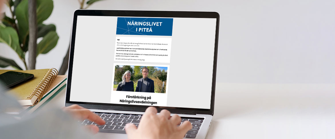 Ta del av nyhetsbrevet direkt i din mobiltelefon eller på datorn