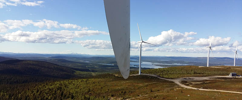 Under 2018 byggs cirka 100 nya vindkraftverk i Markbygden. 