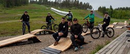 Representanter från Pite MTBs styrelse samt personal från Lindbäcksstadion