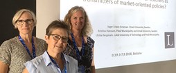 Kristina Hansson, Inger Erixon och Ulrika Bergmark presenterade studien Reforms for Scientific-based Education and Proven Experience in Sweden – academisation of teachers or teachers as transmitters of market-oriented policies?