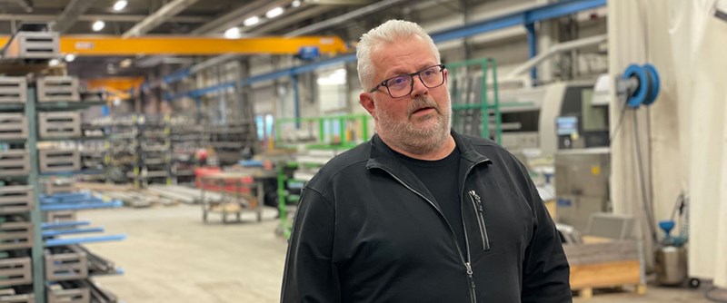 Tomas Persson, en av ägarna på Spinab