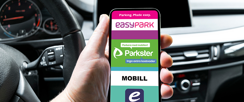 Betala din parkering med mobilapp.