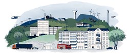 Sveriges totalförsvar består både av det civila försvaret och det militära. Illustration: Myndigheten för civilt försvar