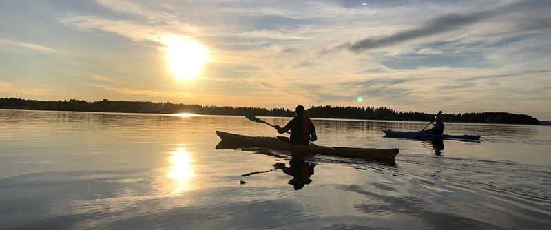 Paddling ger frid och ro.
