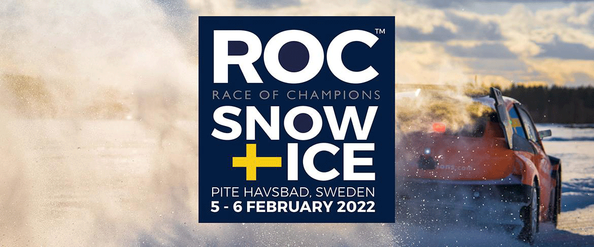 Race of Champions äger rum på havsisen utanför Piteå i februari 2022.