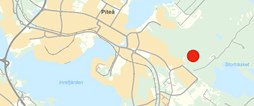 Karta med markerat planområde