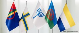 De nationella minoriteternas flaggor