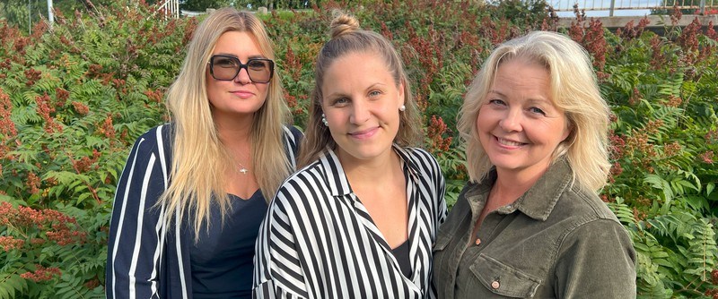 Jennifer Sjölund, enhetschef ordinärt boende, socialtjänsten, Piteå kommun tillsammans med kommunens nya seniorsamordnare – Matilda Bäckman, hälsopedagog och Camilla Frölander, socialpedagog.