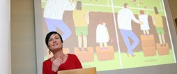 Sandra Lindström öppnade för nya tankesätt kring jämställdhet och inkludering. 
