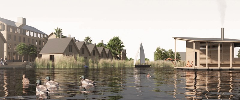 Visionsskisser: Forsgren Etzler / Kolbe Arkitektur / Outer Space Arkitekter