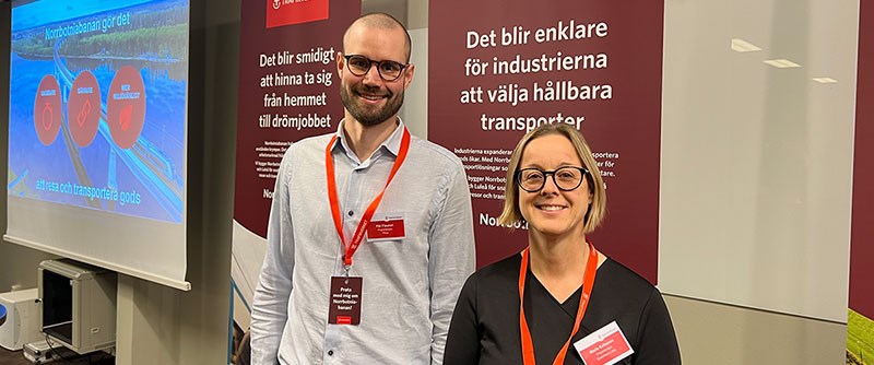 Pär Fleuron och Marie Eriksson, projektledare Trafikverket