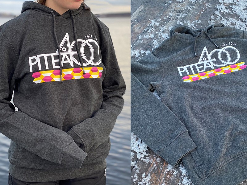 Foto på Hoodtröja från Sportringen med Piteå 400-logo Foto på Hoodtröja från Sportringen med Piteå 400-logo
