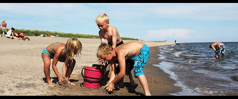 Stranden på Stenskärs norra sida är oemotståndlig!