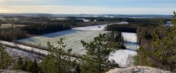 Härlig utsikt från Bredviksberget.